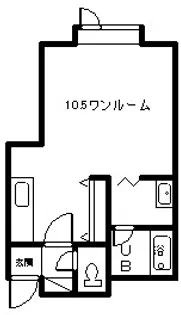 アムール医大前【1-d号室】の間取り