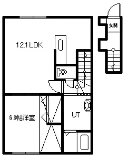 FGRANDⅡ【223号室】の間取り