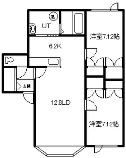 ベルコート永山Ⅱ【202号室】の間取り