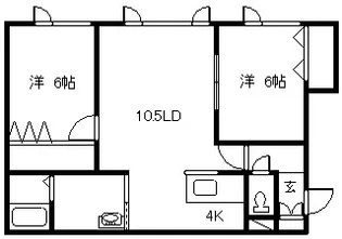グランピア611【2階】の間取り