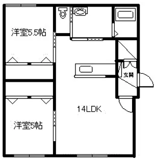 ArceⅠ【201号室】の間取り