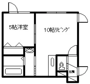 コンフォルト6条【102号室】の間取り