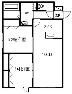 コンフォルト6条【201号室】の間取り