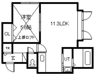 ヴェルヒュッテ名寄大学前【203号室】の間取り