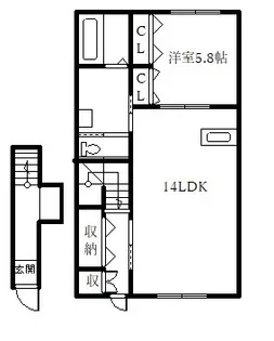 ArtesanoⅢ【2階】の間取り