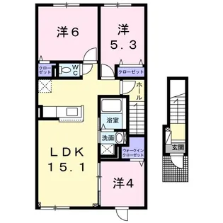 スペランツァ【2階】の間取り