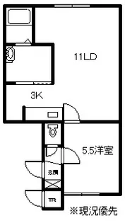 ブランニュ【1階】の間取り