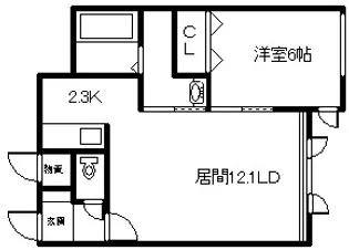 シェノン【102号室】の間取り