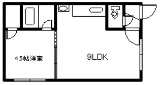新都ハイツ12【101号室】の間取り