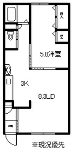 安立マンション【201号室】の間取り