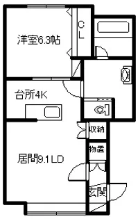 アルト30【106号室】の間取り