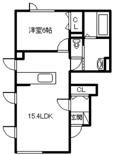 ミモザ【101号室】の間取り