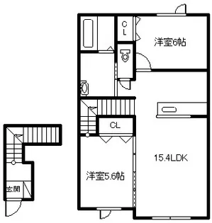 ミモザ【2階】の間取り