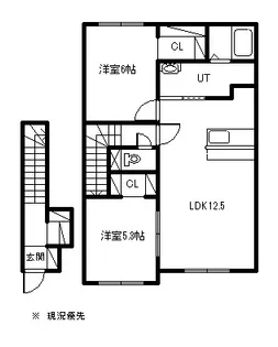 olive川端【204号室】の間取り