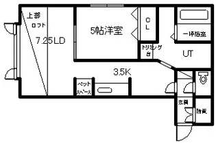 エトワール南【205号室】の間取り