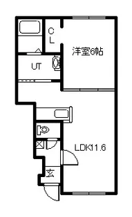 ティラトーレⅠ・Ⅱ【2103号室】の間取り