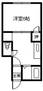 Diana Villa【1206号室】の間取り