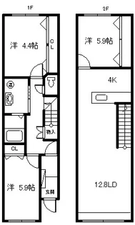 ateena3.23【B号室】の間取り