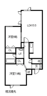 プレズィール春光A・B【201号室】の間取り