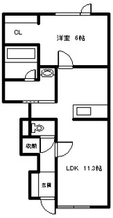 MIRUⅡ(ミルⅡ)【1階】の間取り