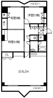 シュロス宮下【601号室】の間取り