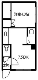 コーポサロマ【2階】の間取り