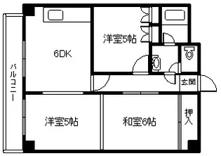 フォースパレス【605号室】の間取り