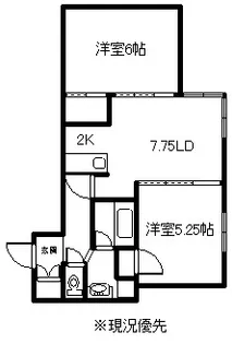 セレナハイツ【205号室】の間取り