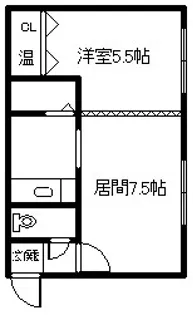 ドリームB【205号室】の間取り
