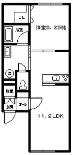 ラメゾン神楽Ⅲ【1階】の間取り
