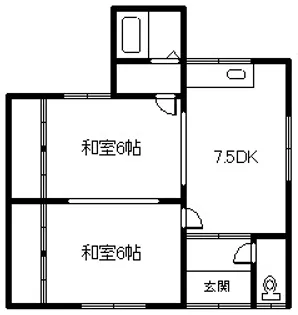 北海道富良野市桂木町【一戸建】の間取り
