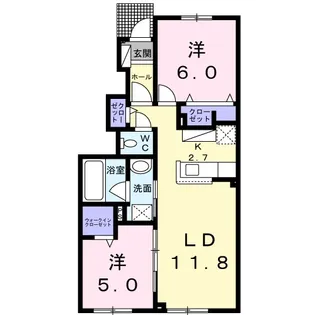 セプテットⅢ【101号室】の間取り