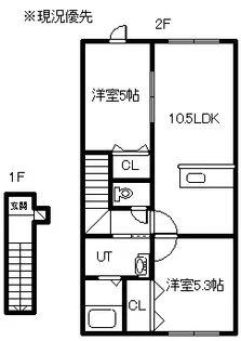 ベルカーサ1014【201号室】の間取り