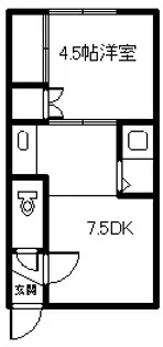 コーポサロマ【302号室】の間取り