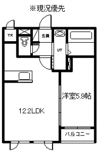 raffine【302号室】の間取り
