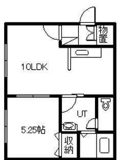 FUJITEC HOUSE(フジテックハウス)A号棟【5号室】の間取り