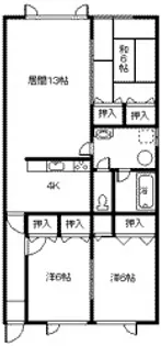 フォーシーズン【203号室】の間取り
