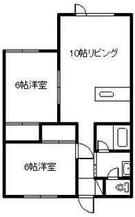 サーザンパートユニオンハイツ【2階】の間取り