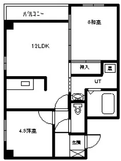 センチュリー開運【501号室】の間取り