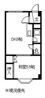 土井ハイツ【302号室】の間取り