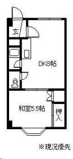 土井ハイツ【303号室】の間取り