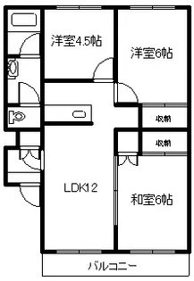 フロンティア旭町【103号室】の間取り