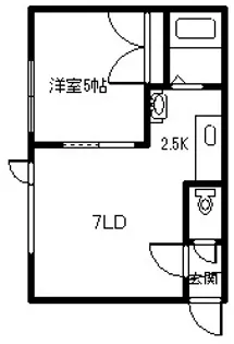 モニカ【103号室】の間取り