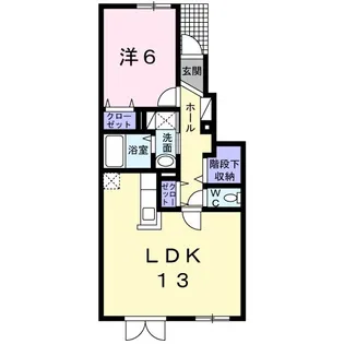 ガーデンヒルズ【102号室】の間取り
