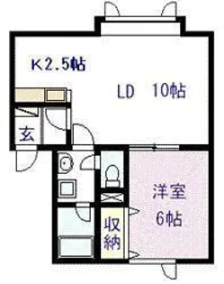 コーポ21世紀Ⅲ【103号室】の間取り