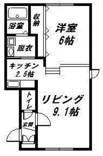 シルム【102号室】の間取り