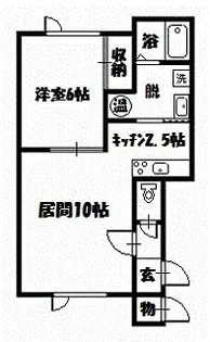 TAKE ON【103号室】の間取り