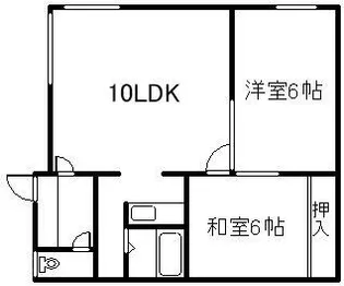 ハウスふぉーれすと【202号室】の間取り