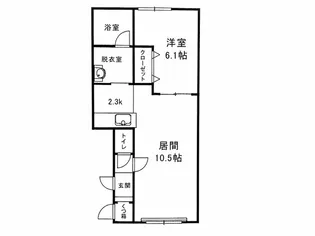 プレジール【103号室】の間取り