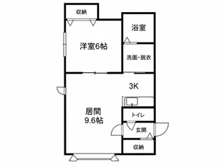 ALMUS【201号室】の間取り
